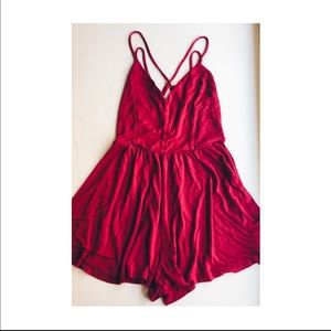 Forever 21 pink romper. worn once